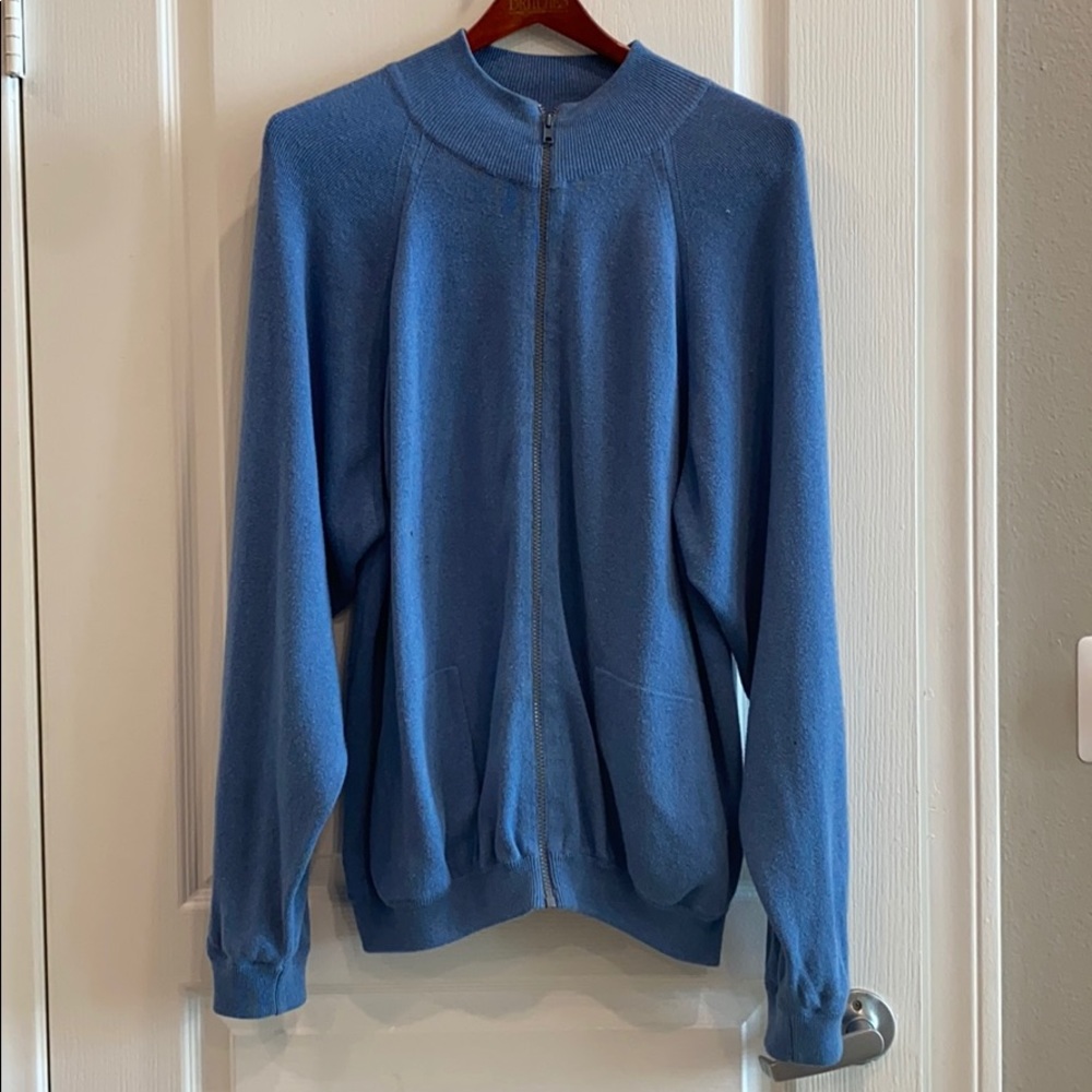VINTAGE BATTAGLIA BEVERLY HILLS MENS BLUE JACKET SIZE 52💙🧥🩵